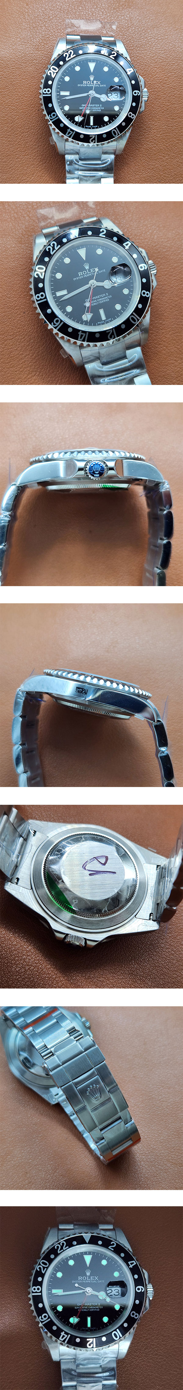 【GM製】 新作大胆おすすめ 16710 GMTマスター II 40mm ブラック ロレックスコピー時計